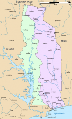 A felosztott Togo
