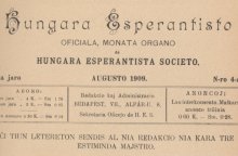 A Hungara Esperantisto 1909-ből