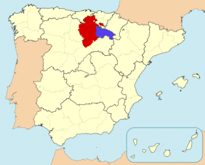A nagy riválisok: Burgos (piros) és La Rioja (kék)