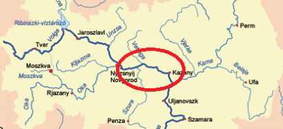 A Volga középső folyása: Nyizsnyij Novgorodtól Kazanyig