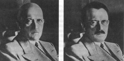 Az elmaszkírozott Hitler két arca – 1944-ben az ameriakai titkosszolgálat ilyen fotókkal készítette fel embereit az álruhás és menekülő Hitler elfogására. Moldovánál ilyesmire a Führernek nincs szüksége