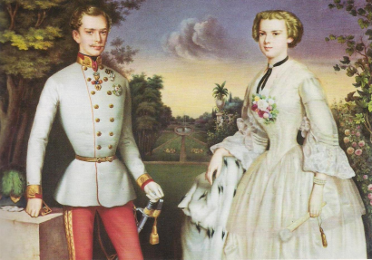 Az ifjú pár 1854-ben