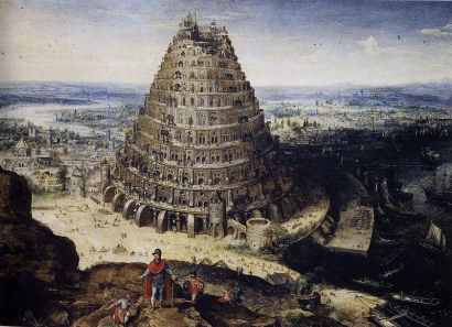 Bábel tornya, Lucas van Valckenborch, 1594