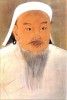 Dzsingisz kán talán legközismertebb ábrázolása egy Jüan-kori kínai rajzon