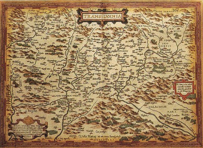 Erdély a 16. században Zsámboki János térképén