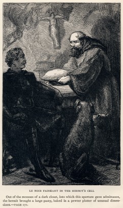 Ivanhoe. Illusztráció egy 1886-os kiadásból