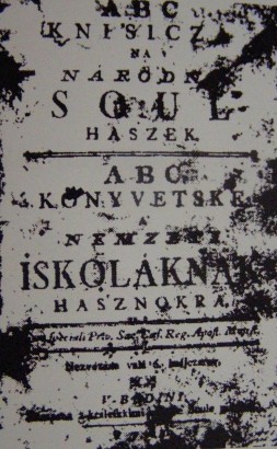 Magyar és szlovén nyelvű ábécéskönyv 1790-ből