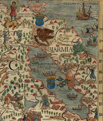 Olaus Magnus térképe szerint Bjarmia a Kola-félszigeten volt