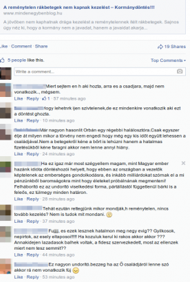 2014. október 2-ai kommentek a cikkhez a blog Facebook-oldalán