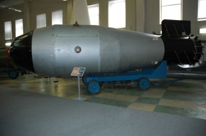 A Cár-bomba kiállított modellje