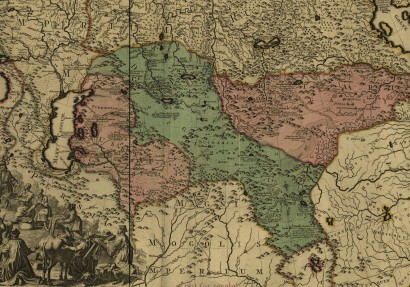   A Dzsungár Birodalom (zölddel) egy svéd hadifoglyok által készített 18. század eleji orosz térképen