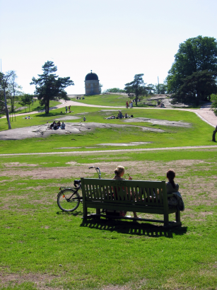 A Kaivopuisto (Kút park) Helsinkiben