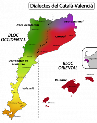A katalán dialektusok