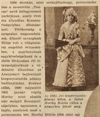 A kormányzó női ruhában , 1883