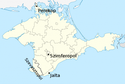 A Krím és legfontosabb települései