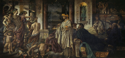 A lakoma (szünposzion, azaz együttivás), ahogy Anselm Feuerbach képzelte