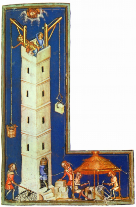 A német Verses Világkrónika illusztrációja 1370 körül