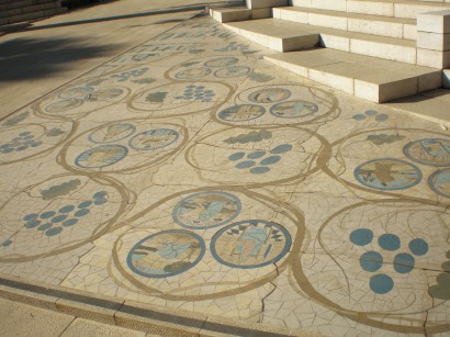 Ma mozaik van a helyen, ahol Jézus hegyibeszélt