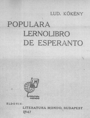 A Populara lernolibro címlapja