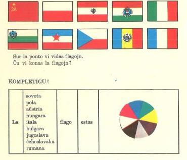 A színek tanítása színes zászlókkal