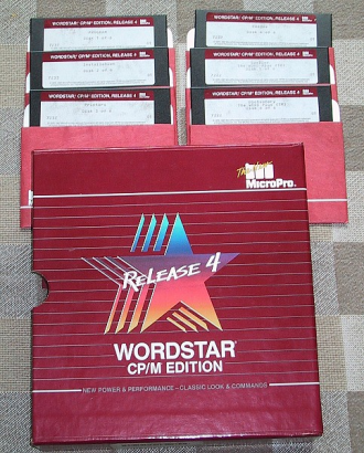 A WordStar negyedik verziója 1987-ből.