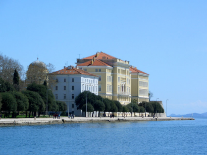 A zadari egyetem épülete. Könnyebb a horvát, mint az olasz?