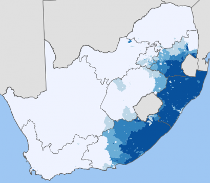 A zulut értők az ország lakosságának mintegy felét teszik ki.