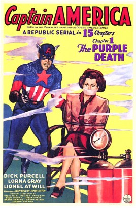Amerika Kapitány egy 1944-es film plakátján