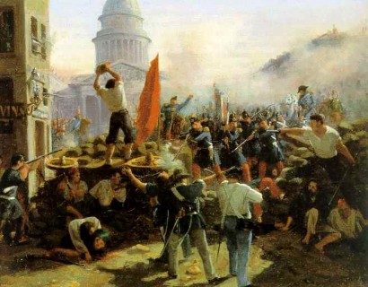Az 1848-as francia forradalom Horace Vernet festménye szerint
