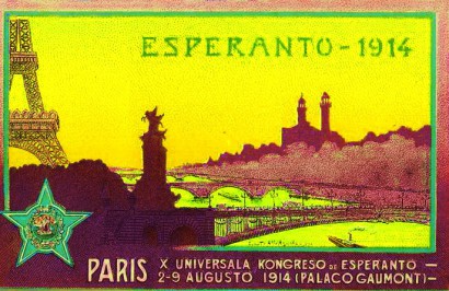 Az 1914-es (tervezett és elmaradt) eszperantó világkongresszus hirdetése