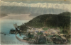 Az alaszkai Cordova látképe egy 1910-es képeslapon: itt éltek az eyak őslakosok