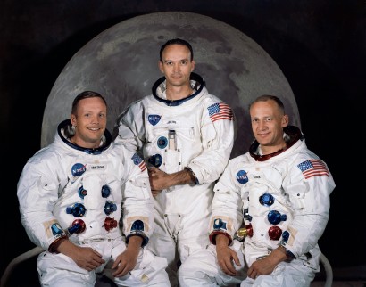 Az Apollo 11 legénysége: Neil Armstrong, Michael Collins, Buzz Aldrin
