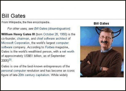 Bill Gates sem kerülhette el, hogy vandalizmus áldozata legyen.