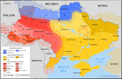 Az ukrán dialektusok