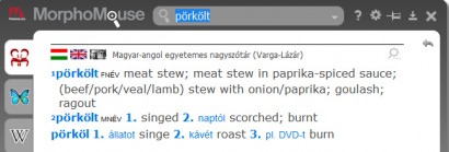 (beef/pork/veal/lamb) stew with onion/paprika – szép, részletes, pontos