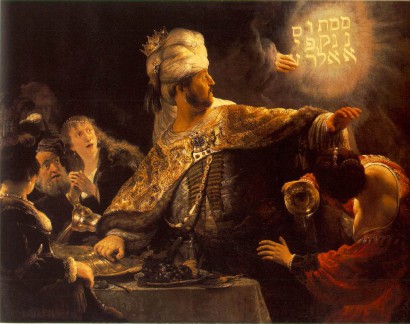 Belsazár király lakomája – Rembrandt festménye