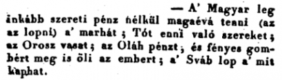 Csaplovics János: Ethnographiai Értekezés Magyar Országról. Tudományos Gyűjtemény 1822/4: 49.