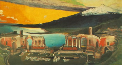 Csontváry: A taorminai görög színház romjai (1904-05)