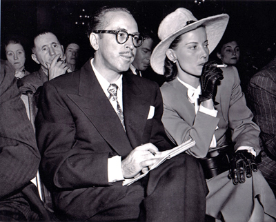 Dalton Trumbo és felesége 1947-ben (a háttérben Bertolt Brecht)