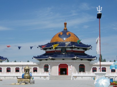 Dzsingisz kán emlékhelye a mai Belső-Mongóliában, Kínában