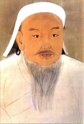 Dzsingisz kán talán legközismertebb ábrázolása egy Jüan-kori kínai rajzon