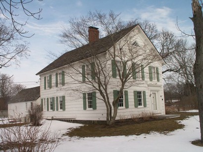 East Hampton-i ház télen