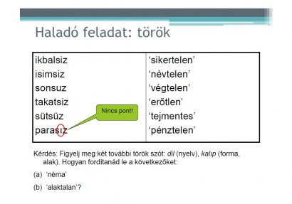 Egy bonyolultabb fejtörő a török nyelv felfedezésére invitál