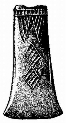 Bronzkori tokosbalta (Bánó Attila rajza)