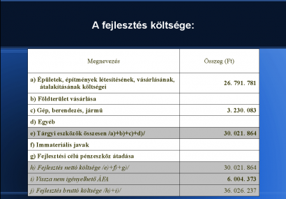 Egy főiskolai hallgató prezentációja