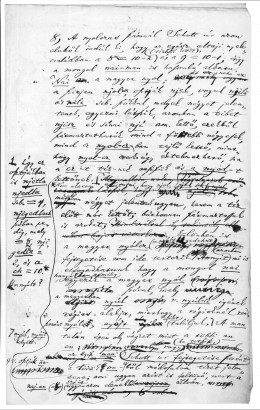 Egy oldal Fogarasi János mongol-magyar egyeztetésekkel kapcsolatos jegyzeteinek kéziratából