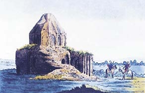 Egy romos épület Madzsarból, ahogy Pallas látta