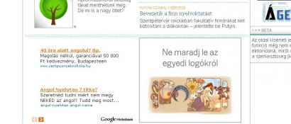 Egyedi logóival reklámozza magát a Google a Nyesten