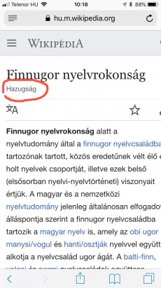 Finnugor nyelvrokonság: hazugság