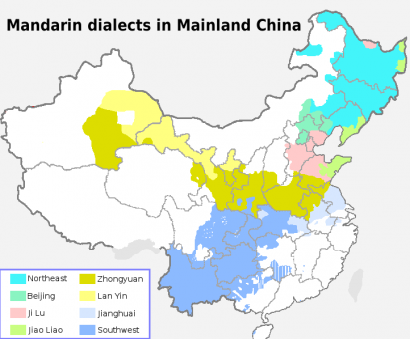 Főbb mandarin dialektusok